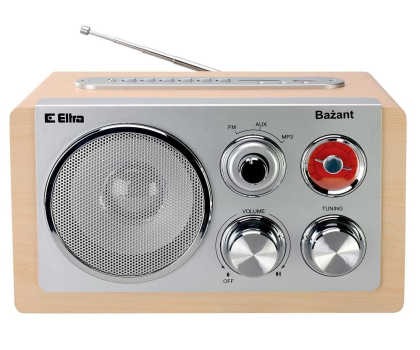 Radio i budzik ELTRA RO ELTRA BAŻANT USB SD jasny buk #